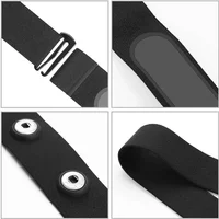 AliExpress NONE 1/2pcs Heart Rate Monitor Chest Strap Replacement Belt for Garmin HRM Coospo Wahoo Magene Sensor Transmitter Fitness Accessory