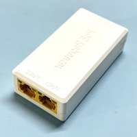 1 To 2 POE Extender Netwok Switch POE Repeater 100Mbps with IEEE 802.3af Standard Input / Output for IP Camera Extend 100 meters