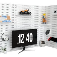 Gaming Gear Pegboard: Wall-Mounted, No-Punch, Study/Gaming Room – Figure Storage & Decor. Abundant Parts, Free Mix