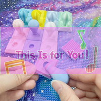 【HMA】2 Pcs/Set Detachable Crystal Dot Craft Tool Accessories Stamp Roller, Suitable For Square/Round Crystal Dot Craft
