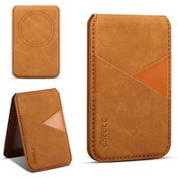 Detachable Leather Wallet Magnetic Phone Holder For Magsafe iPhone 17 Air 16 15 14 Plus 13 12 Pro Max Stand Bank ID Card Cover