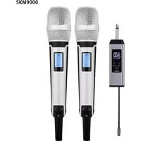 SKM9000 Wireless Microphone Professional UHF Frequency Adjustable Metal Sheel For Paryt Show Teaching Wedding