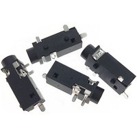 10pcs PJ-328 SMD 3.5mm Headphone Jack 5Pin Right Angle Stereo Audio Socket With Built-in Switch For PCB Circuit