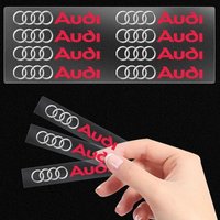5/10pcs Car Interior Random Stickers Car Steering Wheel Emblem Styling For Audi A1 A2 A3 A4 A5 A6 A7 A8 Q1 Q2 Q3 Q4 Q5 Q6