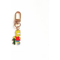 Wholesale Cartoon The Simpsons Keychain Bag Mini Alloy Small Pendant Creative Cute Anti Lost Car Key Access Card Accessories