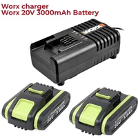Batterie De Remplacement Pour Worx, 20V, 3,0 Ah, WA3551, WA 3551,1, WA3553, WA35531, WA3572, WA3641, Compatible Avec Les Outils
