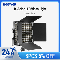 Neewer Professional Metal Bi-Color LED Video Light for Studio YouTube Product Photography Video Shooting Dimmable 660 Beads