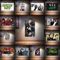 Rock Music Flag 3x5ft for Green Day Fans Banner HD Print Brass Grommet Garage Bedroom Living Room Dorm Wall Decor Tapestry