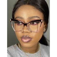 Trend Personality Big Cat Eye Brand Designer Glasses TR90 Anti-Blue Light Men Women Eyewear Computer Optical Fashion Eyeglasses