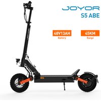 JOYOR S5 ABE Elektroroller für Erwachsene 48V13AH Akku Faltbar 10 Zoll Luftreifen Urban Commuting City E-Scooter