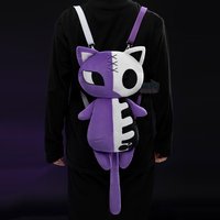 Anime Panty Stocking With Garterbelt Anarchy Cosplay Plush Backpack Cute Cartoon Crossbody Bag Skull Cat Shoulder Bag Halloween