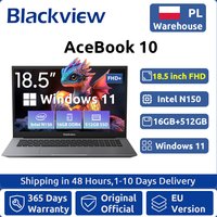 Blackview ACEBOOK 10 Laptop Computer 18,5 inch FHD 8000mAh Intel N150 Windows 11 16GB RAM 512GB BT5.2 WiFi 6 Desktop Notebook
