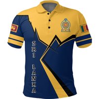 Sri Lanka Map Asia Country Flag Graphic Polo Shirt For Men Clothing 2024 Summer Sportswear Fitness Gym Tops Tee Shirts Lapel 4XL
