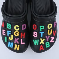 Shoe Charms Halloween Slipper Accessories クロックス ジビッツ Shoe Decorations Buckles 26 Alphabet Detachable Sandals Ornament Gift