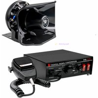 Car Police Siren 300W Car Warning Alarm Horn Polices Emergency With PA Speaker MIC System 12/24v for car Police Fire Siren