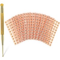 Ear Seeds Acupuncture Kit 600 Pieces Acupuncture Stickers with Ears Seed with Brass Acupressure Probe for Balance & Wellness