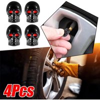 4pcs Car Motorcycle Wheel Tire Valve-Stem Caps Skull Funny Air Caps Cover Universal Truck Motorcycle Bike Car Tires Valve Stem