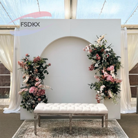 Wedding Event Stage Photo Booth Backdrop Board Pvc White Acrylic Wall Backdrop