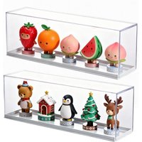 Acrylic Display Storage Case for Action Figure Clear Dustproof Organizer Box for Figures Stackable Blind Box Stepped Display
