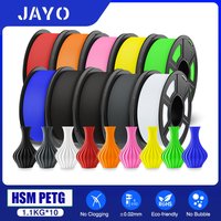 JAYO haute vitesse Filament PETG mat, plusieurs couleurs mélangées, 10 rouleaux, 175mm, Non toxique, sans bulles, lisse, adapté à l'impression 3D