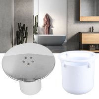 Shower Drain Cover Tray Waste Trap Plug Hole Cover Replacement Chromate Treatment Fast Shower Drain Cover
