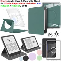 For Kindle Paperwhite 11th Gen Case 360° Rotation Magnetic Detachable Stand 2-in-1 Sleep Cover 6.8'' 2021 M2L3EK/M2L4EK Funda