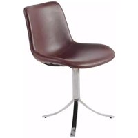 MOMO Medieval Oil Wax Leather Retro Dining Chair Conference Chair Backrest Desk Designer Modern Simple Coffee Iron Office Chair