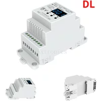 DMX To 4CH 0-10V Decoder DL With Digital Display 4 Channels RDM DMX512 Dimmer Signal Converter For RGB/RGBW Light Strip DC12-24
