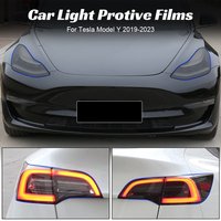 For Tesla Model Y 2019-2023 Headlights Fog Taillights Protective Films Protector DIY Retrofit Kit Car Lights Stickers Guards