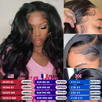 13x6 180% Density Body Wave Lace Front Wigs Human Hair Pre Plucked 13x4 HD Transparent Lace Frontal Wigs Human Hair For Women