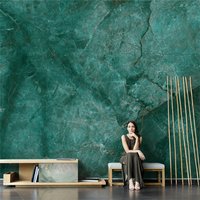 Custom Green marble texture wallpapers for living room French luxury sofa background wallpaper for walls wall panels home decor