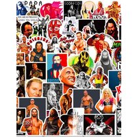 AliExpress FANLU 10/50PCS Wrestling Graffiti Stickers Fight Cartoon WWE Stickers Funny Fighting Decals Luggage Laptop Guitar Car Bike Skateboard