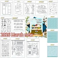 2026 March new pattern Metal Cutting Dies For DIY Scrapbooking Crafts Maker Photo Album Template Handmade Decoration