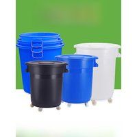 Large Size Wheelie Trash Can with Lid for Outdoor Home Use Extra Large Commercial Kitchen Uncovered round Barrel Sanitation B...