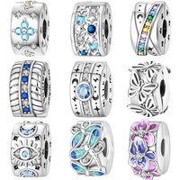 925 Sterling Silver Starlight Secret Realm Safety Buckle Charm Bead Fit Original 3mm Bracelet Women DIY Charms Fine Jewelry Gift