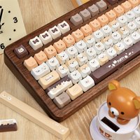 Cute Dog Keycaps Custom PBT Dye-Sublimation Cat Shape Key Caps For MX Swithes Mechanical Keyboards 60% 75%