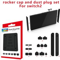 For Switch2 Host Protective Dust-proof for NS2 plug Game console Dust-proof Silicone Port Plugs+Joystick cap Gaming Accessories