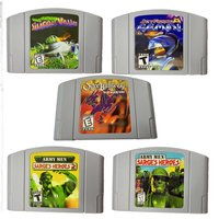 N64 Game Cassette, US Version,Jet Force Gemini ,ogre Battle,Army Men, 64-bit English Game Cassette, Collection Hobbies