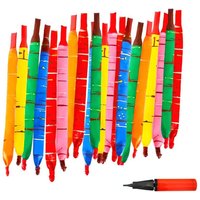 85cm Rocket Shape Balloons 20-100pcs - Fast Inflation, Colorful Latex for Parties & Events, Fun Flying Toy for Kids