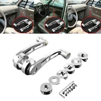 2Pcs/set Car Universal Aluminum Alloy Manual Door Handle Crank Window Winder Replacement Accessories