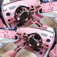 LHD RHD For Volkswagen Beetle 2003-2011 Interior Accessories Pink look Center Control Panel Cover Storage Box Decoration Trim