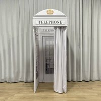 Portable 3D Phone Booth Photo Booth Backdrop Stand Dismountable for Baby Showers Birthdays Weddings And Parties