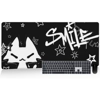Simple Design Cute Goth Cat Mousepad Office Accessories Desk Mat Dark Punk Large Mouse Pad Pc Gaming Keyboard Mats HD Xxl Carpet