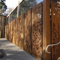 Custom Corten Steel Metal Privacy Screens Corten Steel Screen Indoor Room Corten Steel Panel Screen