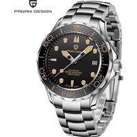 PAGANI DESIGN 007 Mens Watches 8215 Mechanical Wristwatches Top Luxury Automatic Watch For Man AR Sapphire Mirror Luminous Clock