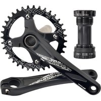 AliExpress GOLDIX 104BCD Wide and narrow teeth bicycle crankset 170/175mm crank Round/Oval chain ring 32T/34T/36T/38T Bicycle crankset