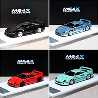 MY64 1:64 resin F40 super sports car retro realistic car model collection display item for boys as a gift