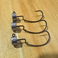 Fishing NED Jig Head Hook Crank Worm Hooks Artificial Lure Black Pit Wild Fish Bass Mandarin Fishhook Lot 5 Pieces SALE