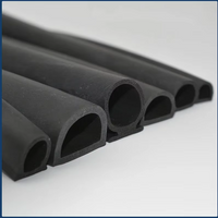 EPDM Self-adhesive Sealing Strip Electric Box Doors And For Windows Soundproofing Collision Avoidance Rubber Seal Hollow Type D