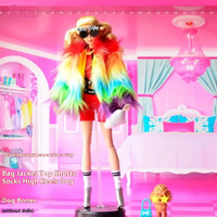 Authentic Barbie Doll Princess Toy Playset with Fashionable Single Shoe Combination Collectible Figure for Girls
